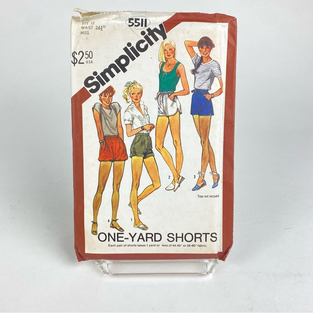 Simplicity Pattern ‘82 5511 High Waist Shorts
